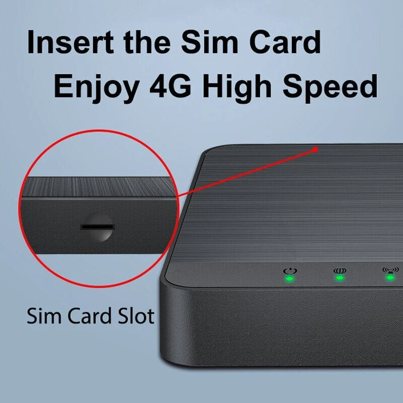 4G LTE Wireless WiFi Router 300Mbps Hotspot with SIM Card Slot/LAN/WAN Port - Image 4 of 4