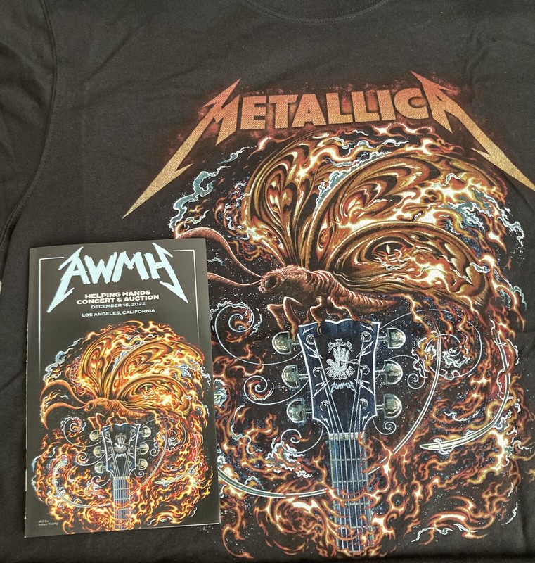 Metallica AWMH XL Shirt From L.A. Show 12-16-2022 Merch Booth