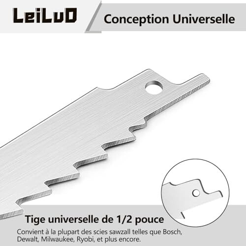 12" Frozen Meat Bone Cutting Saw Blades 5pc Stainless Steel with Case