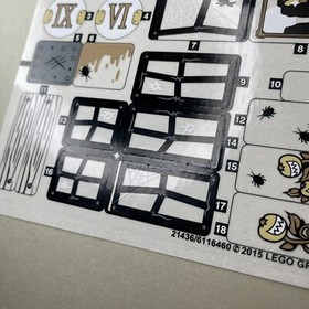 **READ** Lego Scooby-Doo Original Sticker Sheet from Mystery Mansion Set 75904