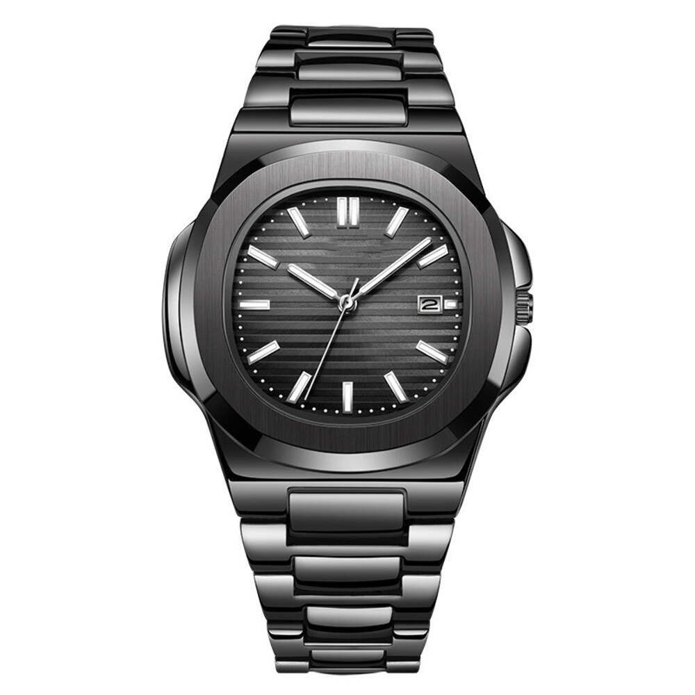 Luminous Business Casual Men's Steel Belt Calendar Watch