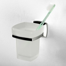 WasserKRAFT K-2528 Zahnputzbecherhalter / Zahnputzbecher / Zahnbürstenhalter 