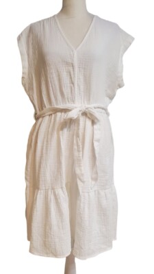 magaschoni organic cotton dress Magaschoni Organic Cotton Light Blue Gauze Flowing Maxi Dress Medium