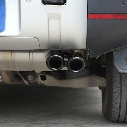 Fits for LR Defender 90 110 2020-2025 2PC Glossy Black Tailpipe Exhause Pipe - Picture 3 of 7