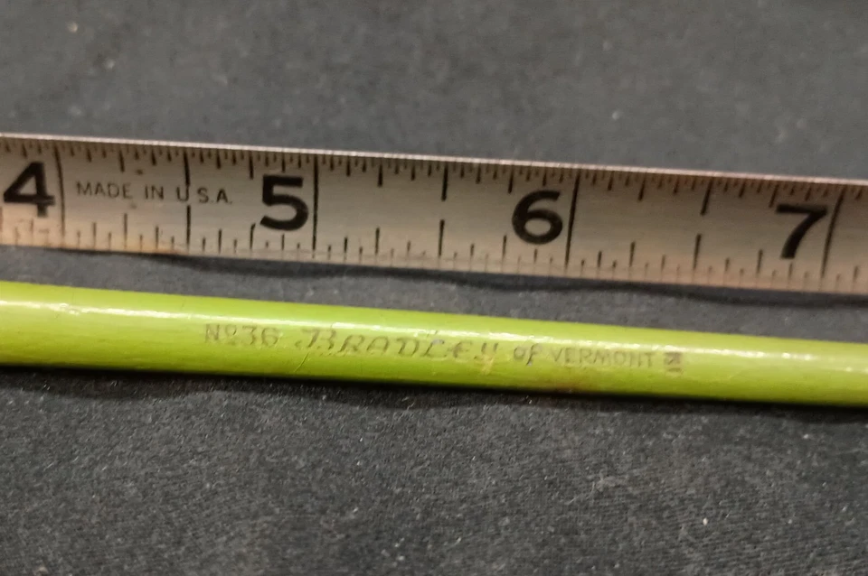Nº De Colección 36 Pluma Estilográfica Bradley of Brattleboro Vermont EE. UU. Madera Verde Oliva Foto 3 de 4
