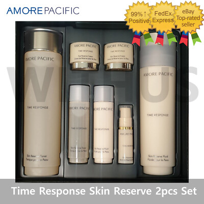 AMOREPACIFIC Time Response Skin Reserve 2pcs Toner Emulsion Anti-aging Skincare 