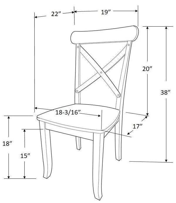 Set of 2 Litchfield XBack Dining Chair Light Brown Threshold eBay
