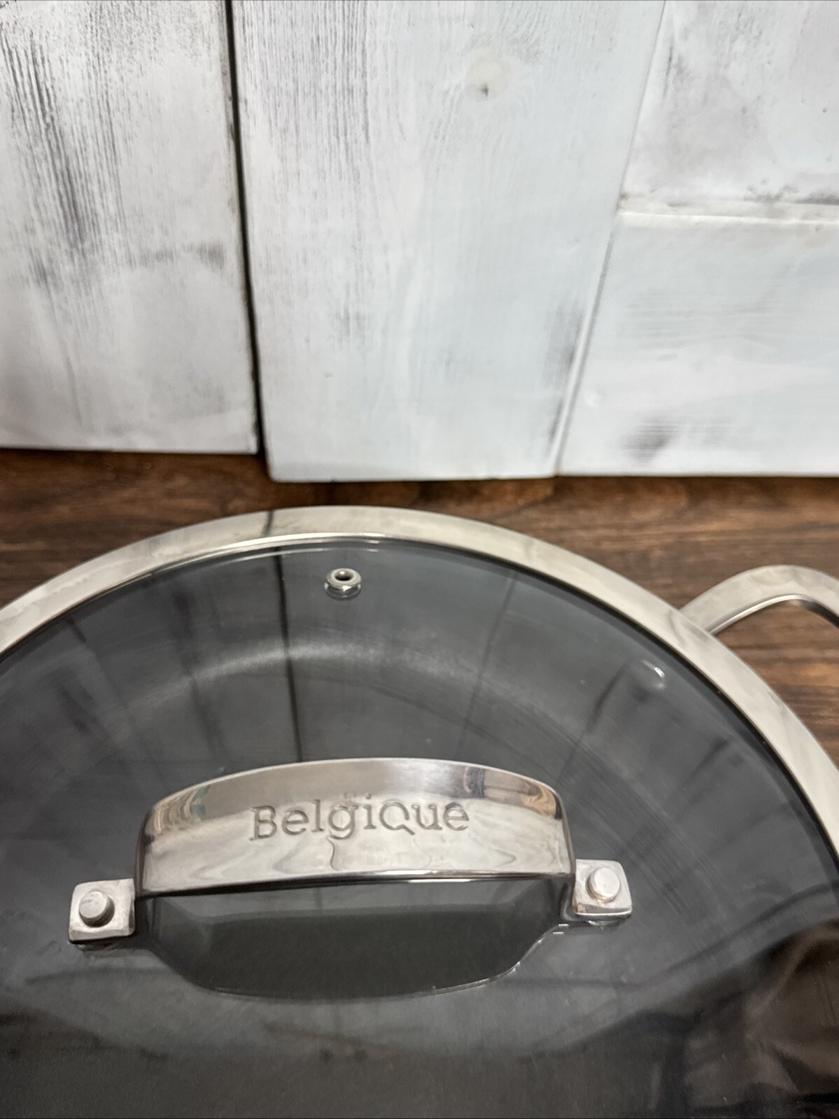 Belgique 3 Qt 10” Saute Pan Skillet Fry Pan Double Handle Vented Lid Oven Safe
