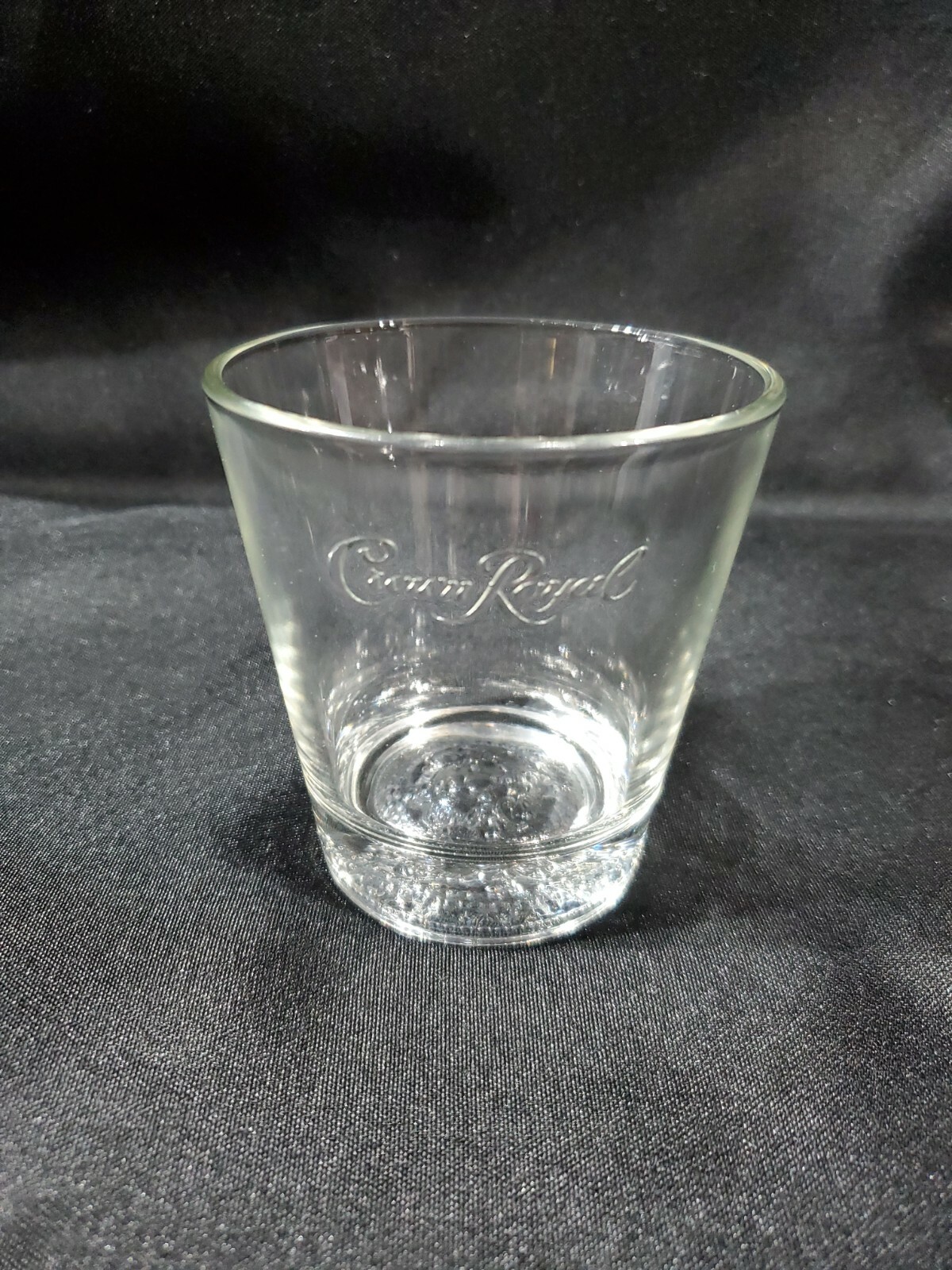 Crown Royal Whisky Rocks Glass with Raised Logo Base for Whiskey Lovers  -image