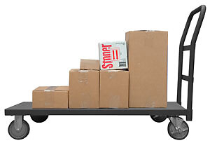 Durham EPT24485PU95, 1400 lb Capacity Low Deck Platform Truck, 24''x48''x35.25''