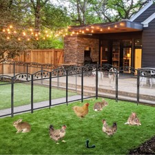 5X Large Tall Dog Playpen Decorative Garden Fences Thicken Metal Animal Barrier