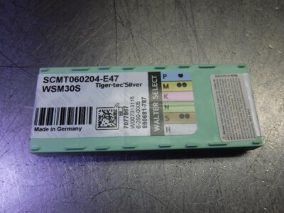 Walter Carbide Boring Inserts QTY10 SCMT060204-E47 WSM30S (LOC3443B)