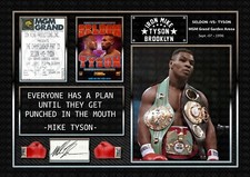 Mike Tyson - Iron Mike - Boxing  ORIGINAL A4 Signed PHOTO PRINT MEMORABILIA