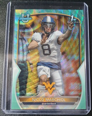 Nicco Marchiol - Bowman University Chrome 2022 - West Virginia - 1st - Aqua /299