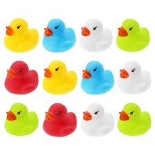 12 Badeenten 3cm Set Quietscheente Gummiente Schwimmente Mini Enten Rubber Duck
