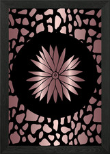 Rose Gold Flower 1 Framed Wall Art Poster Canvas Print Picture