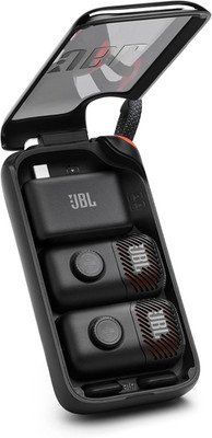 NEU JBL EasySing Mic Mini Duo AI Wireless Mic Pin Mic 6H Akku Schwarz Japan