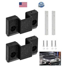 2 Pack Dust Cover Hinge Set Replacement Part for Turntables SL 1200 Black