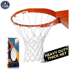 Professional Basketball Net Replacement: All-Weather Anti-Whip - White