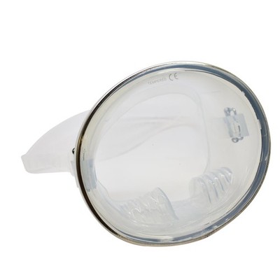 Spearfishing Dive Oval Shape   Stainless Steel Frame with Clear Silicone Skir...