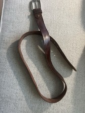 Vintage 100 Percent Grain Leather Mens Belt 46  Total Length