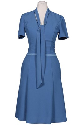 HUGO by Hugo Boss Kleid Damen Dress Damenkleid Gr. EU 32 Hellblau #wm51c1i