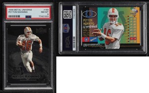 1998 Metal Universe Peyton Manning #189 PSA 8 Rookie RC HOF