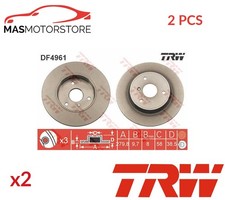 BREMSSCHEIBEN SATZ PAAR VORNE TRW DF4961 2PCS P FÜR SMART FORTWO,CITY-COUPE