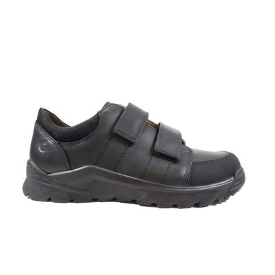 Ricosta Johno Jungen Schulschuhe mit Anti-Abrieb-Zehe in Schwarz (weite Passform)