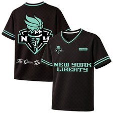 Men's round21  Black New York Liberty Soccer Jersey