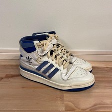adidas Forum 84 High Blue Thread Off White Bright Blue 9.5 US Sneakers