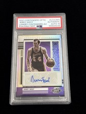 2021-22 Panini Contenders Optic Jerry West Silver Legendary /99 PSA AUTO 10 Logo