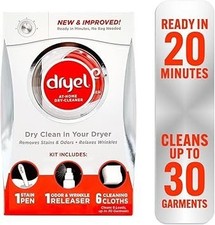 Kit de inicio de limpieza en seco Dryel en casa, aroma de limpieza fácil 1 kit