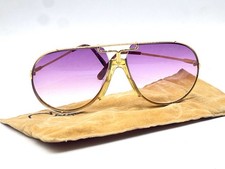 Cazal Vintage Sunglasses Targa 901 Col 97 Gold Aviator Rosa Gradient Ex Display