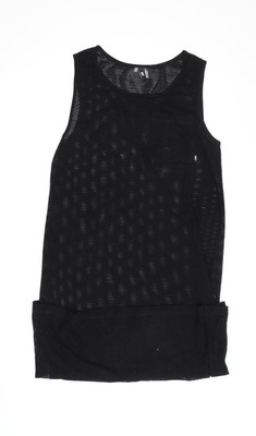 DKNY Damen Trägerkleid schwarz Mesh M