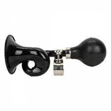 Sunlite Black Squeeze Bugle Horn Classic Handlebar Bike Bell with Clamp
