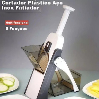 Safe Mandoline Slicer 5 in 1 Vegetable Chopper Food Potato Cutter *