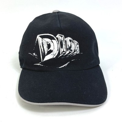 Dior 243C904I4511 Logo print hat cap baseball cap cotton Black | eBay