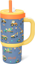 Oasis 14Oz Stainless Steel Toddler Tumbler with Handle Retracting Straw, 100