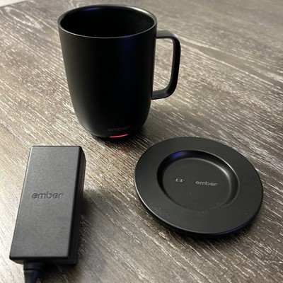 Ember Temperature Control Smart Mug 2 Black 12 Oz with Charging Coaster