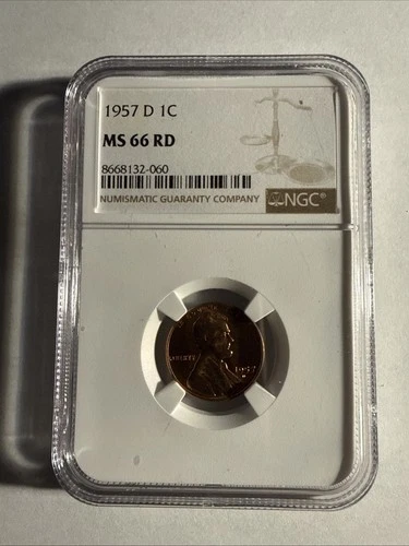 1957 D NGC MS 66 Red Lincoln Cent