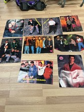 Lot of 9 vintage NEW KIDS ON THE BLOCK posters