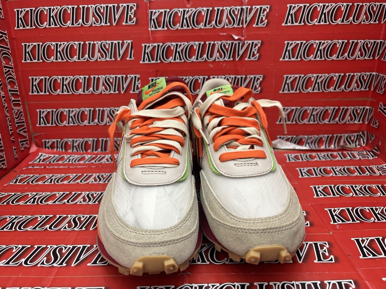 SACAI X NIKE Taglia 9 Nike Sacai x Clot x LDWaffle Net Orange Blaze EUR 42 5 DH1347100