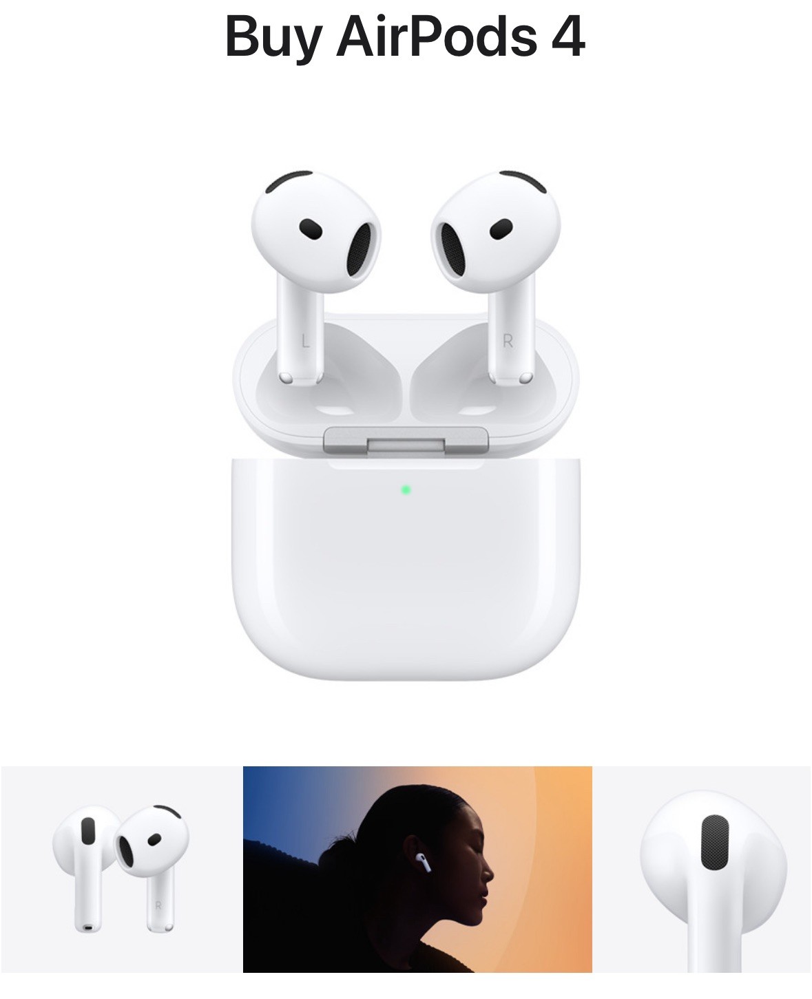 Apple AirPods Pro 4th Gen with Active Noise Cancellation and Case