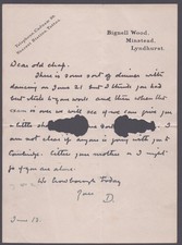 SIR ARTHUR CONAN DOYLE - AUTOGRAPH LETTER SIGNED 06/13