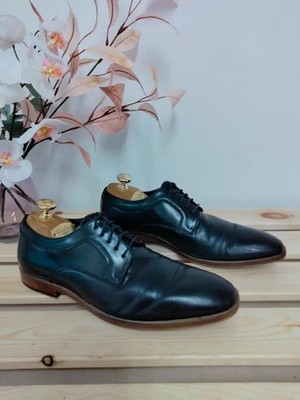Dune London ''Spatzen'' schwarze Leder Schnürschuhe elegant formell Arbeit Derby Schuhe UK 6