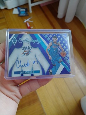 2023-24 Panini Phoenix - Calligraphy Chet Holmgren #CG-CHG Blue /25 (AU)