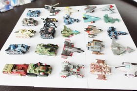 Lot of 25 different Vintage Micro Machines Galaxy Voyagers, loose