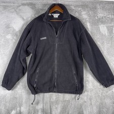 Columbia Sweater Mens Sz Medium Grey Fleece F...