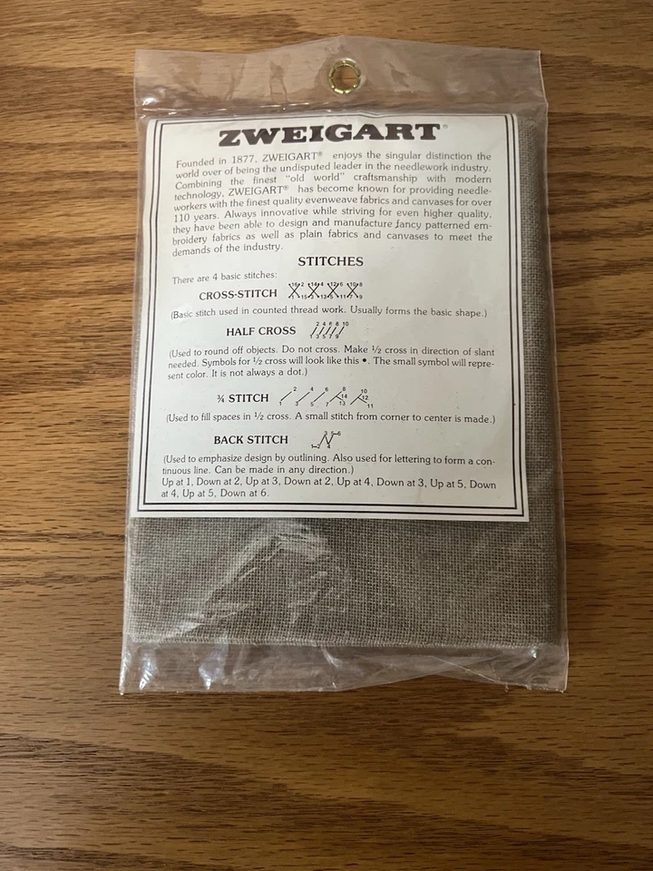 Cross Stitch Fabric 10 Pieces, 1 Lot. New - Image 4 of 4